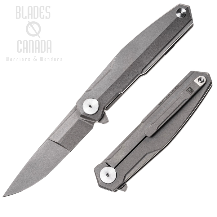 Real Steel S3 Puukko Flipper Framelock Knife, M390, Titanium, 9511
